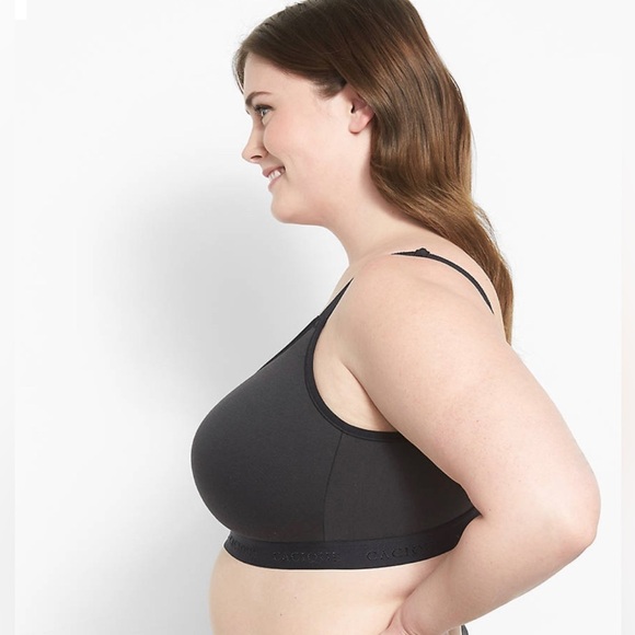 Cacique Bra Women’s Size 50DD Lightly Lined No-Wire Black Scoop Comfort‎ - Picture 3 of 9